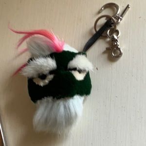 AUTHENTIC FENDI MONSTER CHARM KEYCHAIN.